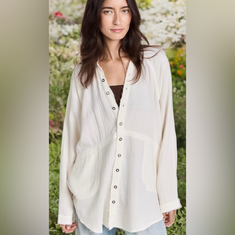 Free People Women's Summer Daydream Button-Up Blouse